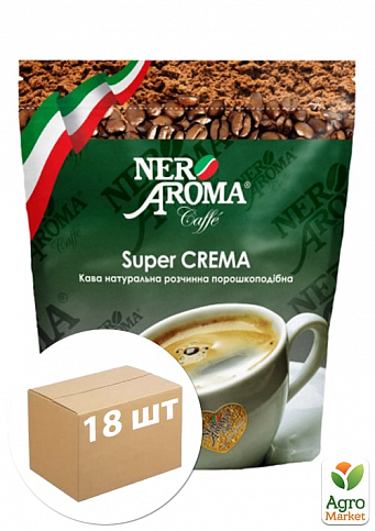 Кава розчинна (Super Crema) маленька пачка ТМ "Nero Aroma" 38г упаковка 18шт
