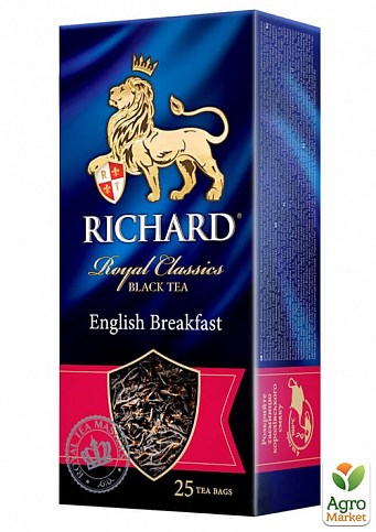 Чай Английский завтрак (пачка) ТМ "Richard" 25 пакетиков по 2г
