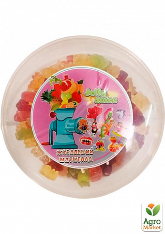 Конфеты жевательные веселые медвежата TM "Jelly Juice" 1кг (ведро) - фото 3