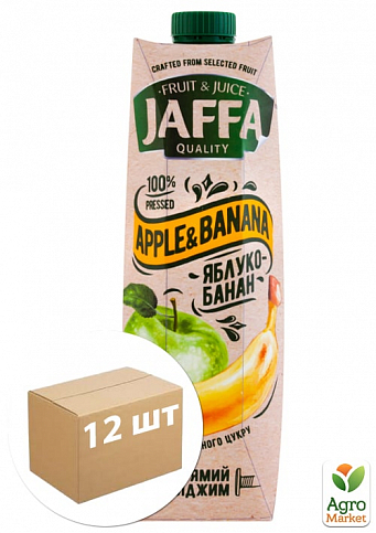 Яблочно-банановый сок NFC ТМ "Jaffa" tpa 0,95 л упаковка 12 шт