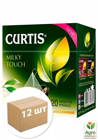 Чай Milky Touch (байховый улун) пачка ТМ "Curtis" 20 пакетиков по 1,8г упаковка 12шт