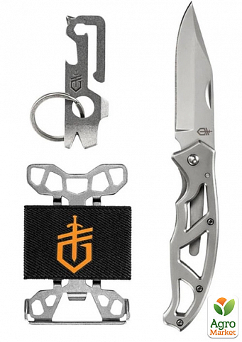 Подарочный набор Gerber нож Paraframe I + Mullet Solid State Stonewash Card + Barbill 31-004020 (1059859) - фото 2