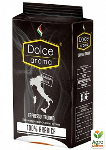 Кава мелена (100% чорна) Espresso Arabica ТМ "Dolce Aroma" 250г упаковка 20шт - фото 2