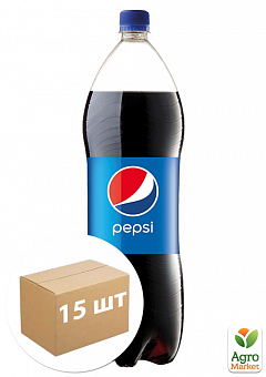 Газований напій ТМ "Pepsi" 1л упаковка 15шт1