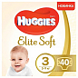 Huggies Elite Soft Размер 3 (5 - 9  кг), 40 шт