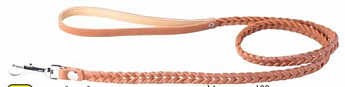 Повідці Коллар поводок плетений, подвійна коса (ширина 14мм, довжина 122см) 05406 коричневий (0540690)