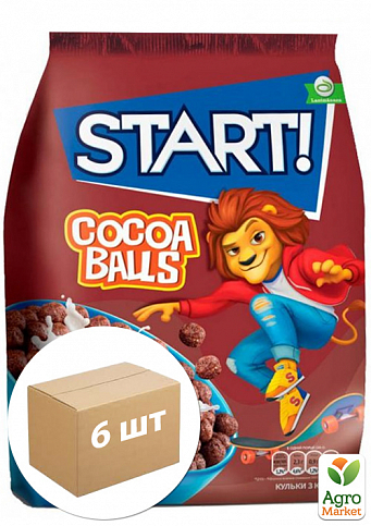 Кульки з какао ТМ "Start" 500г упаковка 6шт