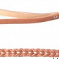Повідці Коллар поводок плетений, подвійна коса (ширина 14мм, довжина 122см) 05406 коричневий (0540690)