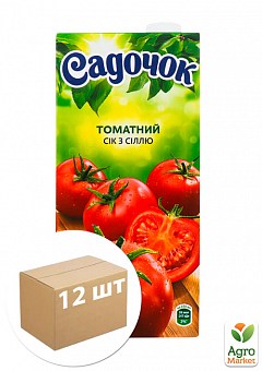 Сік томатний (з сіллю) ТМ "Садочок" 0,95л упаковка 12шт1