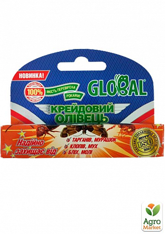 Инсектицидный мелок от тараканов ТМ "Global" 1шт