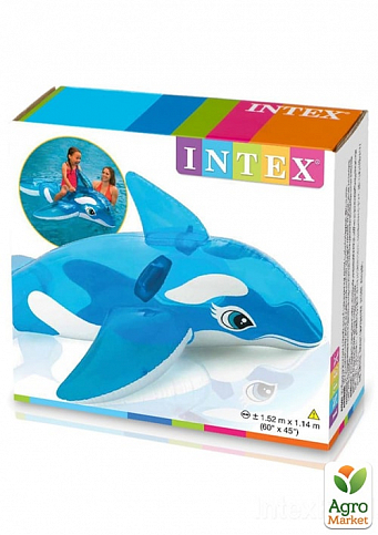 Дитячий надувний плотик для катання "Дельфін" 152х114 см ТМ "Intex" (58523) - фото 2