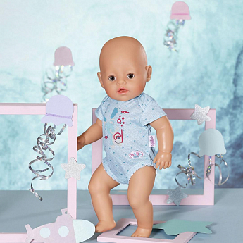 Одежда для куклы BABY BORN - БОДИ S2 (голубое) - фото 5