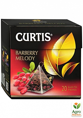 Чай Барбарис (пачка) ТМ "Curtis" 20 пакетиків по 1,8г