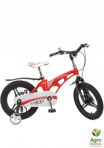 Велосипед детский 16д. Infinity, SKD85, магниевая рама, диск.тормоз, доп.кол., красный (WLN1646G-3)