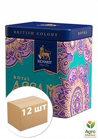 Чай Royal Assam (залізна банка) ТМ "Richard" 50г упаковка 12шт