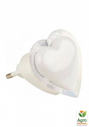 Нічник Lemanso Серце білий 3 LED/NL4 (3173)