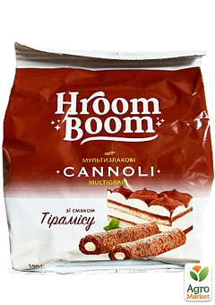 Трубочки Каннолі зі смаком тірамісу TM "Hroom Boom" 150 г1
