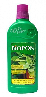 Минеральное Удобрение для горшечных растений ТМ "BIOPON" 0.5л2