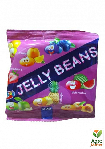 Желейные конфеты “Jelly Beans” со вкусов фруктов 20г уп. 30 шт. 700137  - фото 2