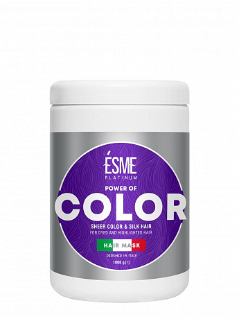 Маска для окрашенных и мелированных волос с витаминным комплексом, ТМ "ESME" 1000г