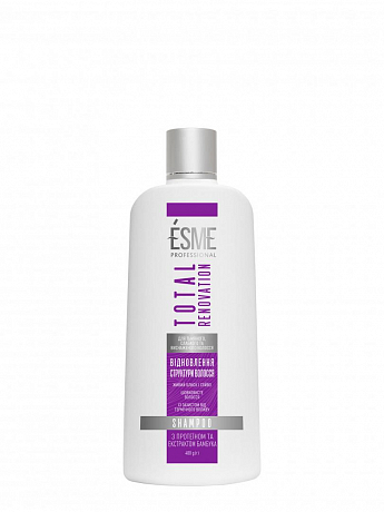Шампунь для тусклых, слабых и истощенных волос с протеином и экстрактом бамбука ТМ «ESME» 400 г