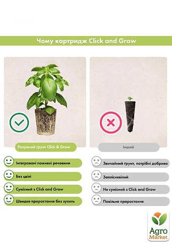 Сменный картридж Click&Grow Салат зеленый (3 капсулы) (7731) - фото 4