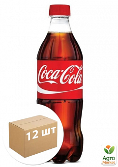 Газований напій (ПЕТ) ТМ "Coca-Cola" 0,5л упаковка 12шт2