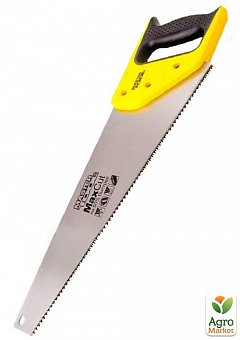Ножівка столярна MASTERTOOL 9TPI MAX CUT 400 мм загартований зуб 3D заточування полірована 14-28401
