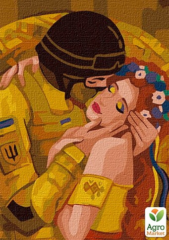 Картина за номерами - Український поцілунок Ідейка KHO4876 - фото 2