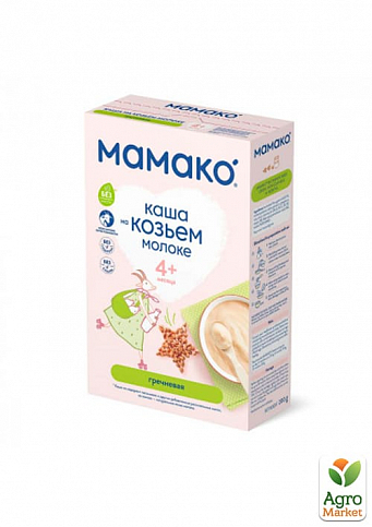 Каша молочна гречана на козячому молоці Мамако, 200г