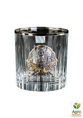 Набор для виски "Охота" Boss Crystal, 6 бокалов, платина, серебро, золото, хрусталь (B6MYS2PG) - фото 8