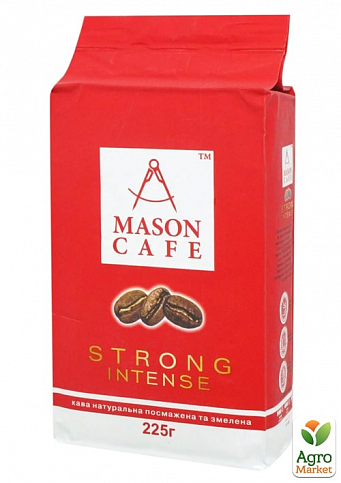 Кава мелена (Strong Intense) ТМ "МASON CAFE" 225г упаковка 24шт - фото 2