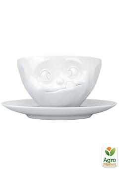 Чашка з блюдцем для кави Tassen "Смакота" (200 мл), порцеляна (TASS14601/TA)1