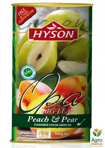 Чай зелений (Персик/груша) ТМ "Хайсон" 100г упаковка 24шт - фото 2