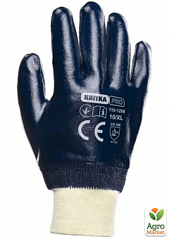 Перчатки с нитриловым покрытием КВИТКА PRO Heavy Duty (120 пар, 10"/XL) (110-1208-10) (110-1208-10)1