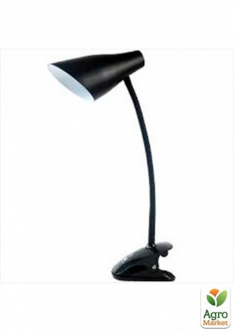 Н/лампа Lemanso LED LMN090 5W 320LM прищіпка, 4 рівні рег. чорна (65918)