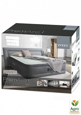 Надувне ліжко з вбудованим електронасосом, двоспальне ТМ "Intex" (64906) - фото 3