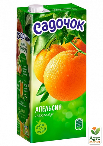 Сок апельсиновый (нектар) ТМ "Садочок" 1,93л упаковка 6шт - фото 2