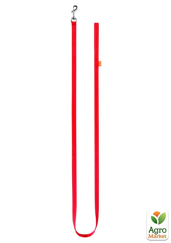 Поводок "Dog Extremе" из нейлона (ширина 14мм, длина 200см) красный (04603)  - фото 2