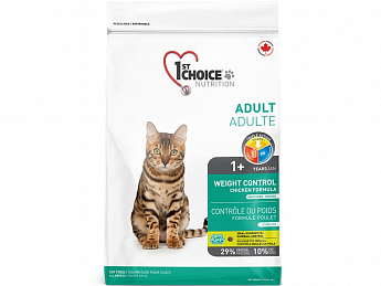 1st Choice Adult Weight Control Сухий корм для кішок з куркою 2.72 кг (2650340)