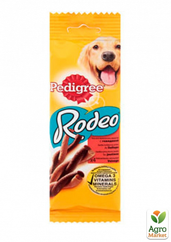 Ласощі для собак Pedigree Rodeo з яловичиною 70г