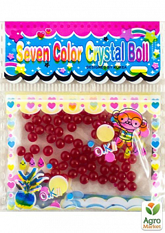 Гидрогель красный декоративный "Seven Color Crystal Boll"1