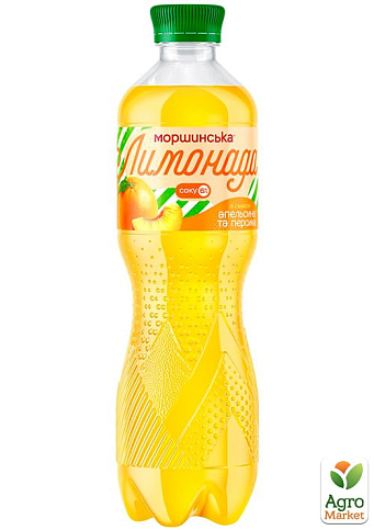 Напій соковмісний Моршинська Лимонада зі смаком Апельсин-Персик 0.5 л