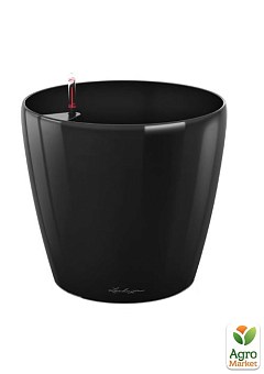 Розумний вазон з автополивом Lechuzа Classico Premium 60, чорний (14569)1