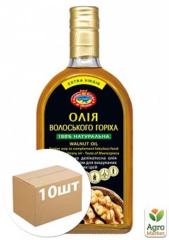 Масло грецкого ореха ТМ "Агросельпром" 500мл упаковка 10шт10