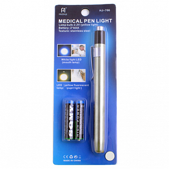 Ліхтар ручка медична HJ-706 біле світло, 2xAAA - фото 2