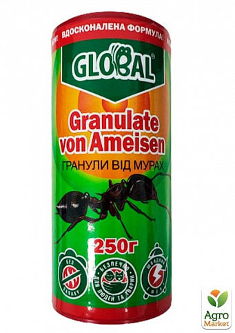 Гранулы от муравьев ТМ "Global" 250г (банка)