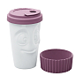 Чашка с крышкой Tassen "Вкуснота", (400 мл), фарфор, фиолетовый (TASS29002) цена