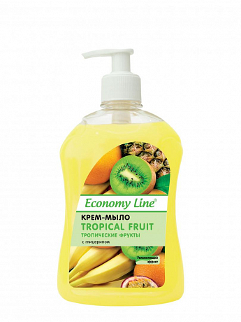 Крем-мило з гліцерином ТМ "Economy Line" 500 г (тропічні фрукти)