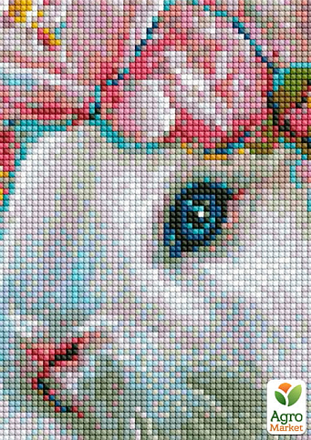 Алмазна мозаїка - Білий кролик Ідейка AMO7531 - фото 2